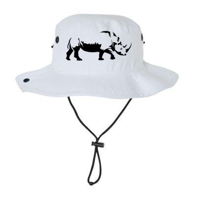 Simple Rhino Cut Out Silhouette Bucket Hat