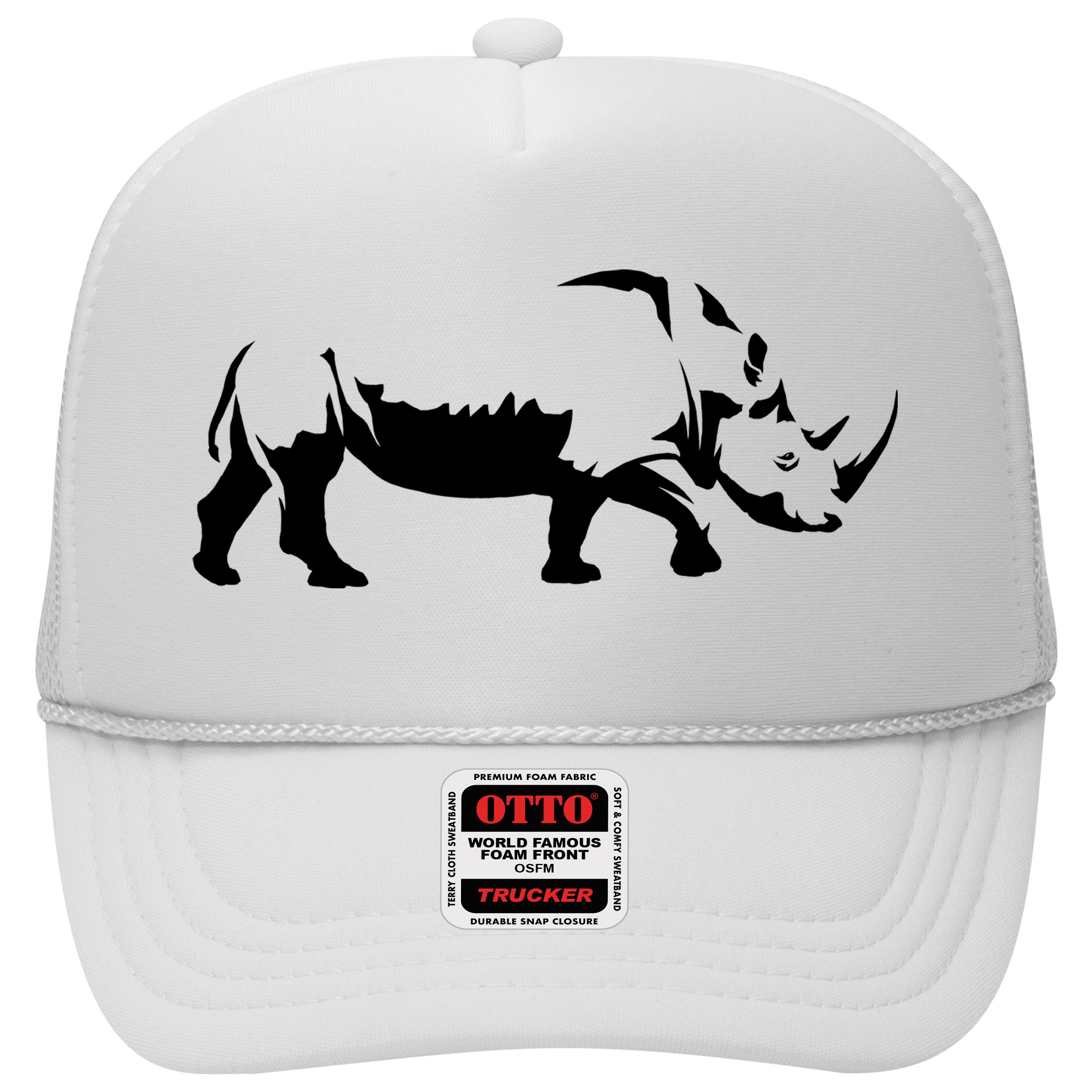 Simple Rhino Cut Out Silhouette Hat
