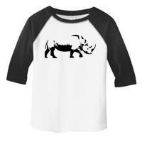 Simple Rhino Cut Out Silhouette Toddler Fine Jersey T-Shirt