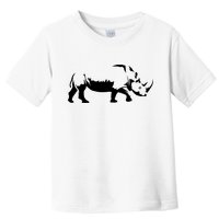 Simple Rhino Cut Out Silhouette Toddler T-Shirt
