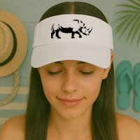 Simple Rhino Cut Out Silhouette Visor