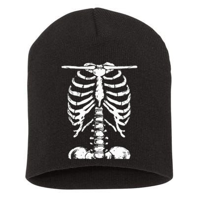 Skeleton Rib Cage Women Halloween Costume Skeleton Short Acrylic Beanie