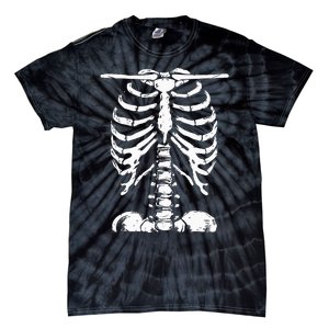 Skeleton Rib Cage Gifts  Halloween Costume Tie-Dye T-Shirt