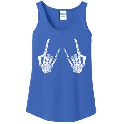 Skeleton Rocker Costume Graphic Gift Halloween Gift Great Gift Ladies Essential Tank