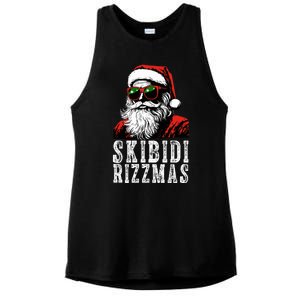 Skibidi Rizzmas Christmas Rizz Santa Claus Ladies PosiCharge Tri-Blend Wicking Tank