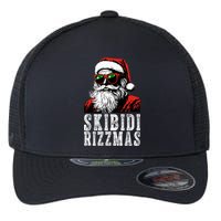 Skibidi Rizzmas Christmas Rizz Santa Claus Flexfit Unipanel Trucker Cap