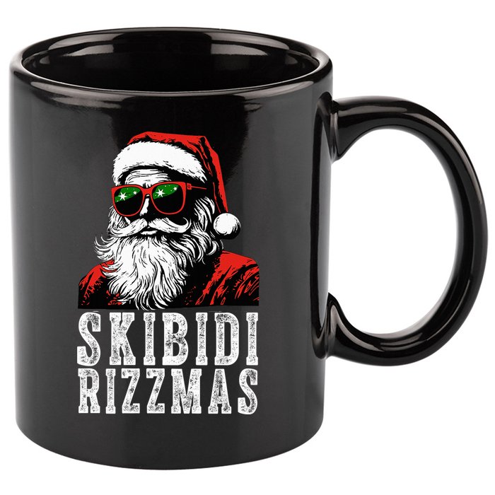 Skibidi Rizzmas Christmas Rizz Santa Claus 11oz C Handle Ceramic Mug