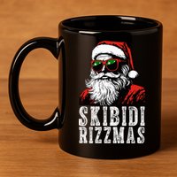 Skibidi Rizzmas Christmas Rizz Santa Claus 11oz C Handle Ceramic Mug