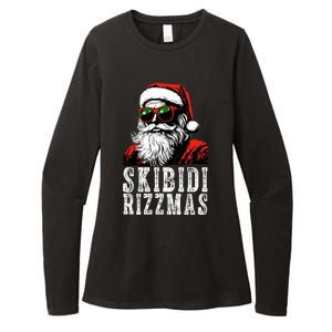 Skibidi Rizzmas Christmas Rizz Santa Claus Womens CVC Long Sleeve Shirt