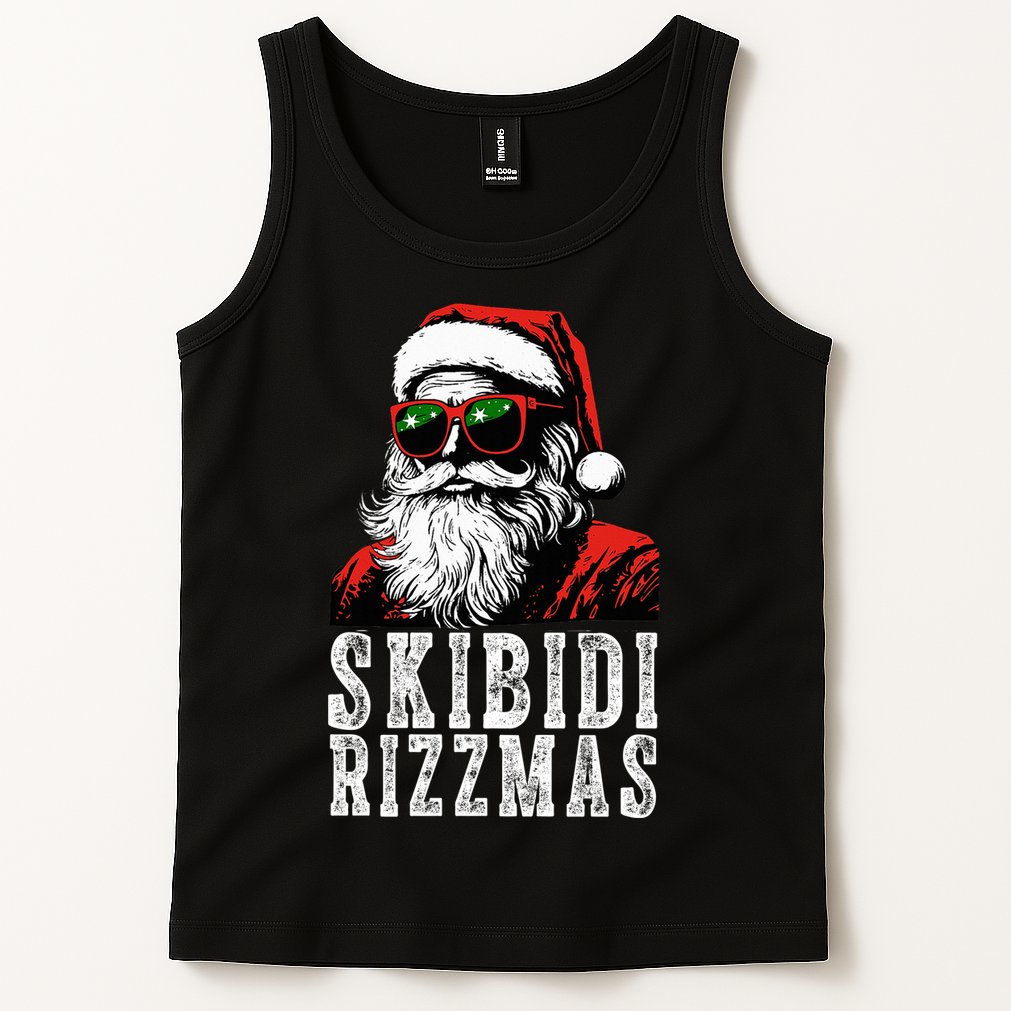 Skibidi Rizzmas Christmas Rizz Santa Claus Tank Top
