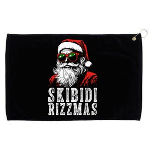 Skibidi Rizzmas Christmas Rizz Santa Claus Grommeted Golf Towel