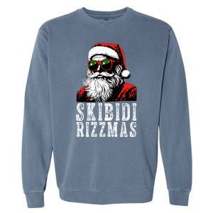 Skibidi Rizzmas Christmas Rizz Santa Claus Garment-Dyed Sweatshirt