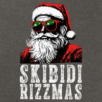 Skibidi Rizzmas Christmas Rizz Santa Claus Cotton Canvas Backpack