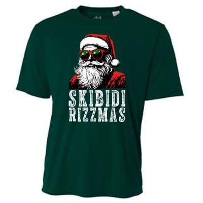 Skibidi Rizzmas Christmas Rizz Santa Claus Cooling Performance Crew T-Shirt