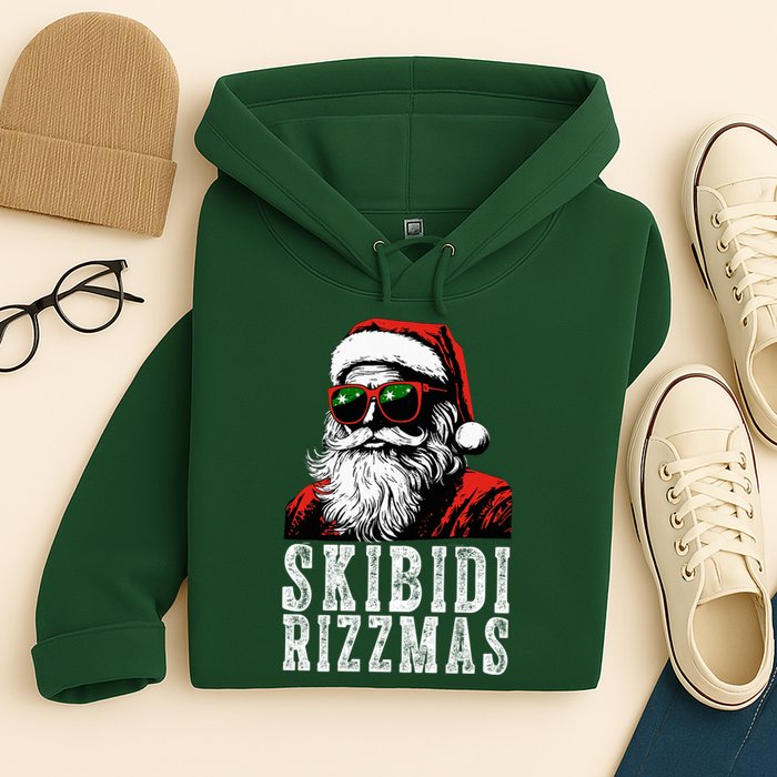 Skibidi Rizzmas Christmas Rizz Santa Claus Hoodie