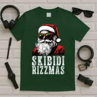 Skibidi Rizzmas Christmas Rizz Santa Claus T-Shirt