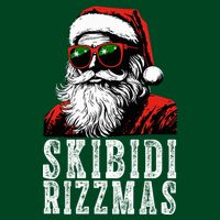 Skibidi Rizzmas Christmas Rizz Santa Claus T-Shirt