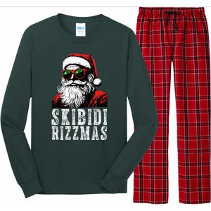 Skibidi Rizzmas Christmas Rizz Santa Claus Long Sleeve Pajama Set