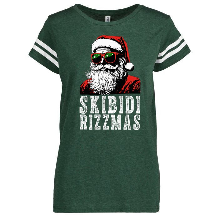 Skibidi Rizzmas Christmas Rizz Santa Claus Enza Ladies Jersey Football T-Shirt