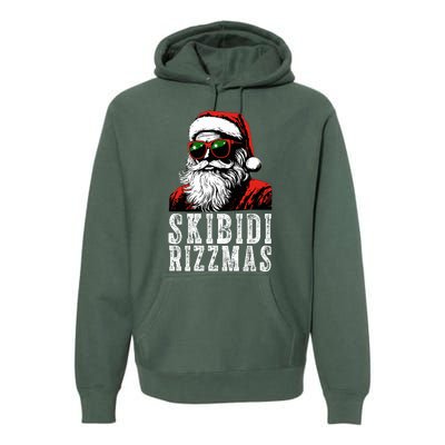 Skibidi Rizzmas Christmas Rizz Santa Claus Premium Hoodie