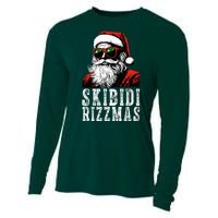 Skibidi Rizzmas Christmas Rizz Santa Claus Cooling Performance Long Sleeve Crew