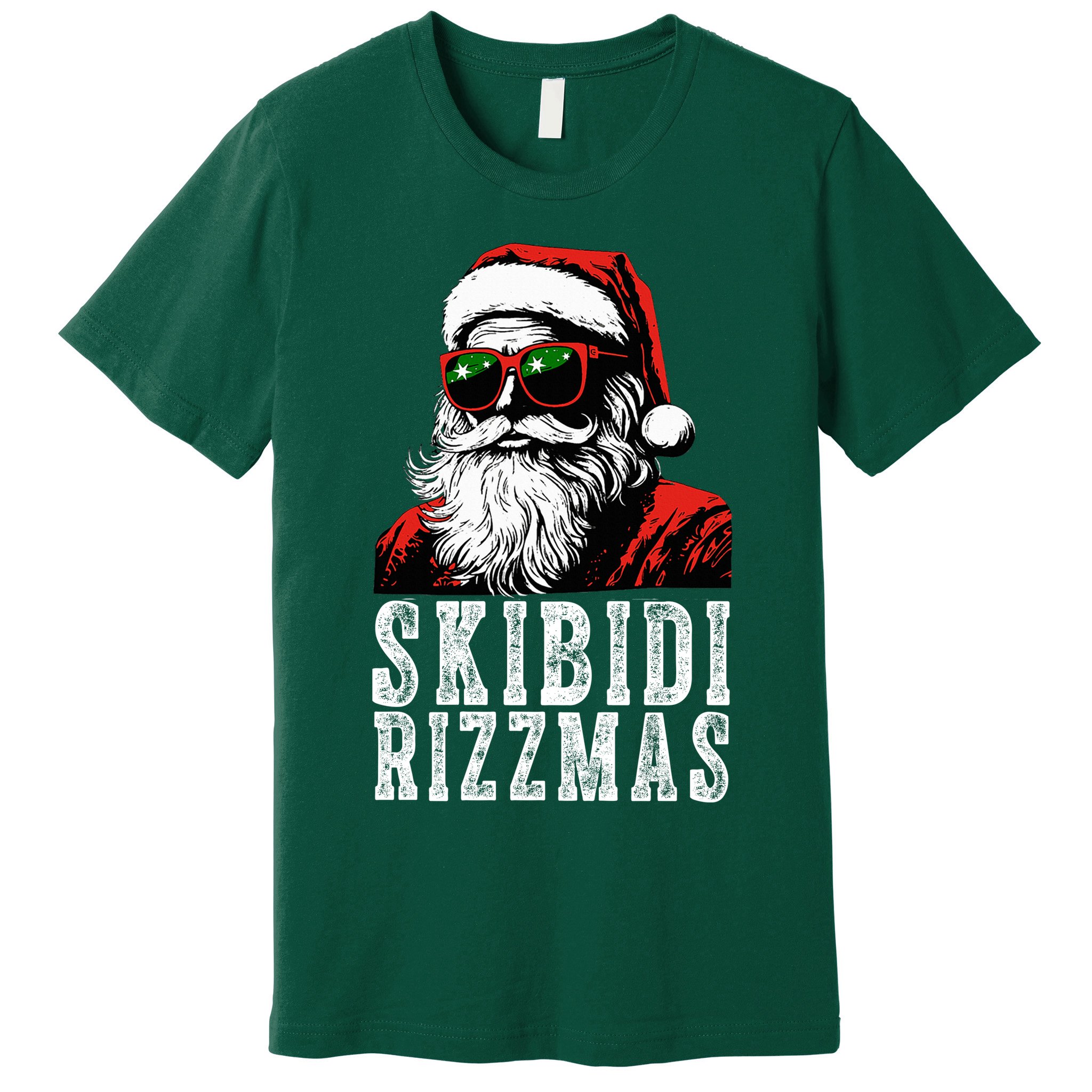 Skibidi Rizzmas Christmas Rizz Santa Claus Premium T-Shirt