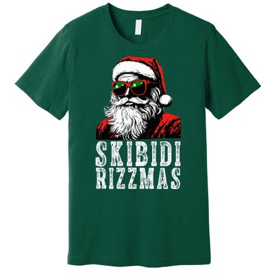 Skibidi Rizzmas Christmas Rizz Santa Claus Premium T-Shirt