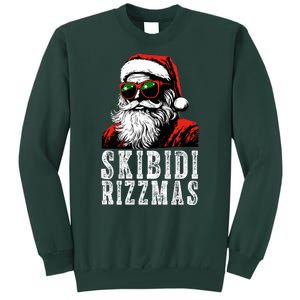 Skibidi Rizzmas Christmas Rizz Santa Claus Tall Sweatshirt