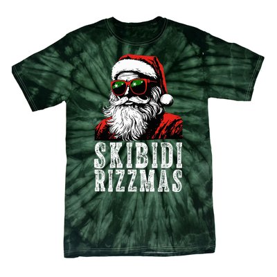 Skibidi Rizzmas Christmas Rizz Santa Claus Tie-Dye T-Shirt