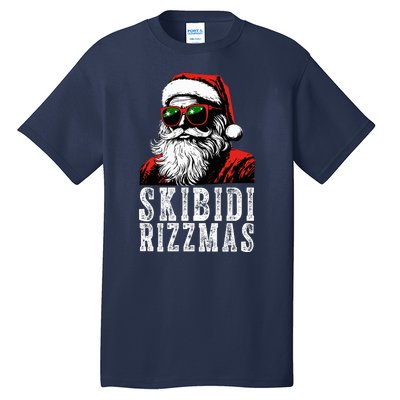 Skibidi Rizzmas Christmas Rizz Santa Claus Tall T-Shirt