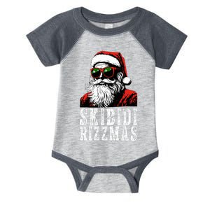 Skibidi Rizzmas Christmas Rizz Santa Claus Infant Baby Jersey Bodysuit