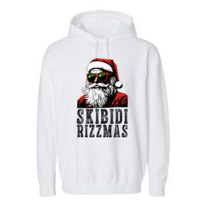 Skibidi Rizzmas Christmas Rizz Santa Claus Garment-Dyed Fleece Hoodie