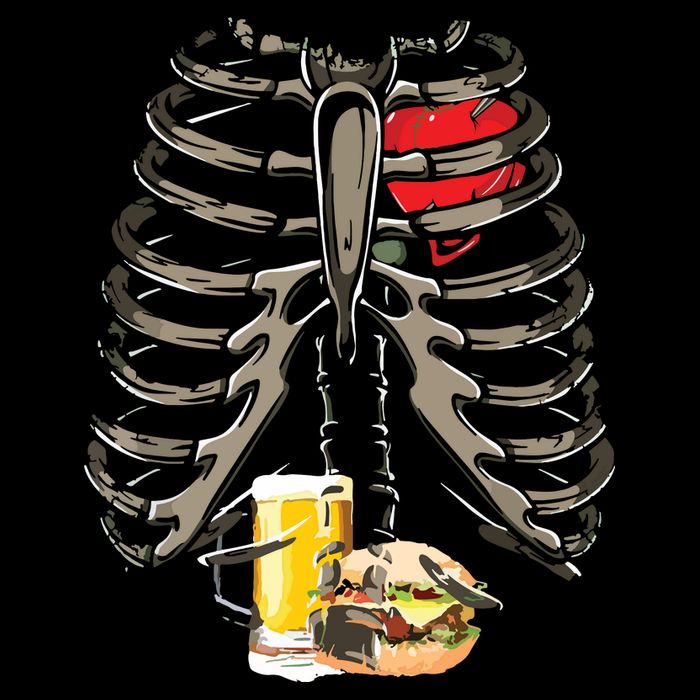 Skeleton Rib Cage Beer Burger Xray Funny Halloween Gift Wool Snapback Cap