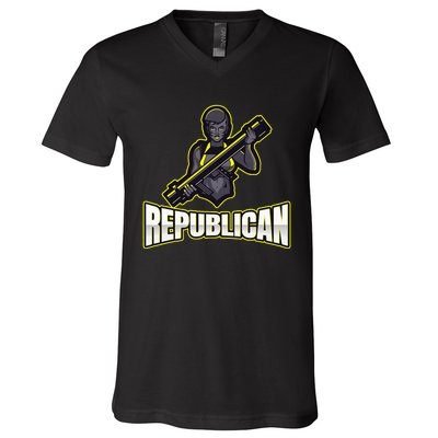 Strategic Republican Commander V-Neck T-Shirt