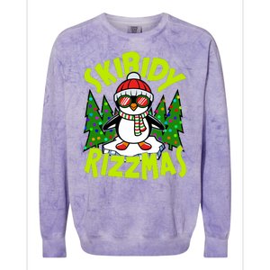 Skibidy Rizzmas Christmas Rizz Penguin Meme Colorblast Crewneck Sweatshirt