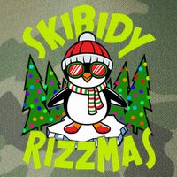 Skibidy Rizzmas Christmas Rizz Penguin Meme Legacy Tie Dye Trucker Hat