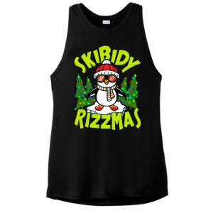 Skibidy Rizzmas Christmas Rizz Penguin Meme Ladies PosiCharge Tri-Blend Wicking Tank