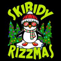 Skibidy Rizzmas Christmas Rizz Penguin Meme 7-Panel Snapback Hat