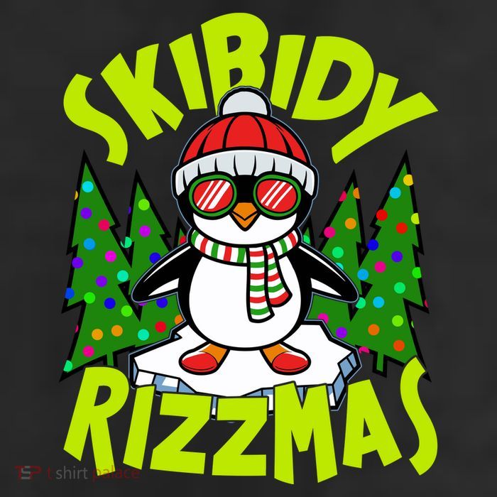 Skibidy Rizzmas Christmas Rizz Penguin Meme 11oz C Handle Ceramic Mug