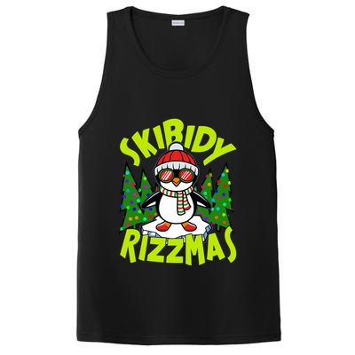 Skibidy Rizzmas Christmas Rizz Penguin Meme PosiCharge Competitor Tank
