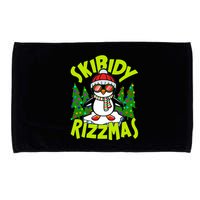 Skibidy Rizzmas Christmas Rizz Penguin Meme Microfiber Hand Towel