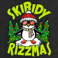 Skibidy Rizzmas Christmas Rizz Penguin Meme Microfiber Hand Towel