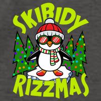 Skibidy Rizzmas Christmas Rizz Penguin Meme Vector Backpack