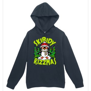 Skibidy Rizzmas Christmas Rizz Penguin Meme Urban Pullover Hoodie