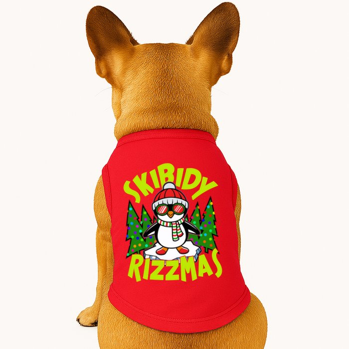 Skibidy Rizzmas Christmas Rizz Penguin Meme Doggie Tank