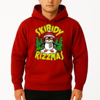 Skibidy Rizzmas Christmas Rizz Penguin Meme Hoodie