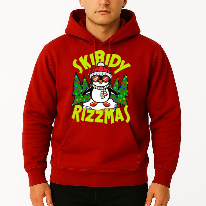 Skibidy Rizzmas Christmas Rizz Penguin Meme Hoodie