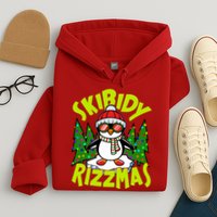 Skibidy Rizzmas Christmas Rizz Penguin Meme Hoodie