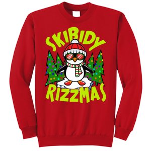 Skibidy Rizzmas Christmas Rizz Penguin Meme Sweatshirt