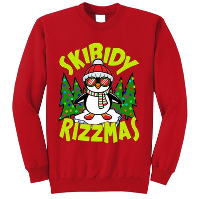 Skibidy Rizzmas Christmas Rizz Penguin Meme Sweatshirt